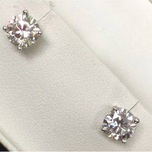 1.5ctw genuine diamond studs